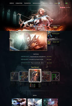 Evolution Mu Onlone Game Website Template
