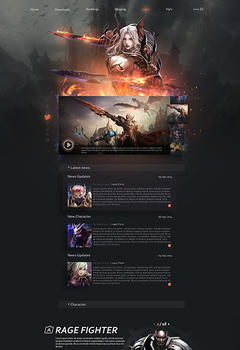 MU Classic Fire Game Website Template
