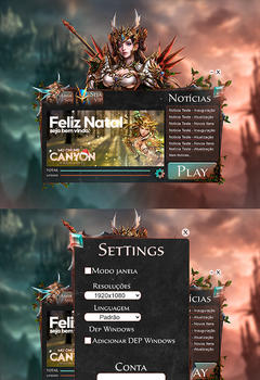 Noticias Launcher Ui PSD Template